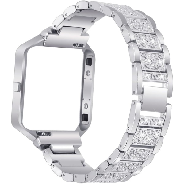 Diamantband i metall för Fitbit Blaze watch