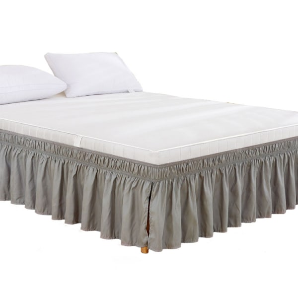 Flying Elastic Polyester Bitchick, Elastic Bed, Bed, Bed, Beddrock (Ljusgrå: 60 x 80 + 15 tum Sunmostar