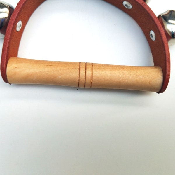 Handhammarklockor, musikklockinstrument Trähandtagsklockor (5 klockor) Röd, 2 stycken