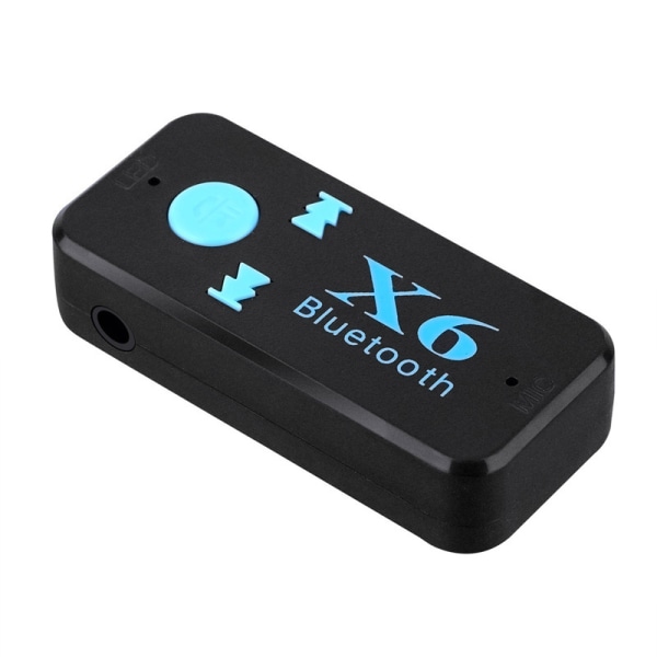 Uppgradera X6 5.0 Bluetooth Stereo Audio Receiver Sändare Mini AUX USB 3.5mm Jack Bilmottagare För Bilsats Trådlös Adapter Sunmostar