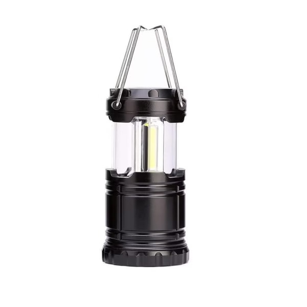 Bärbar LED campinglampa med hopfällbar krok, vattentät lampa, batteridriven lampa, bärbar campinglampa, applicerbar