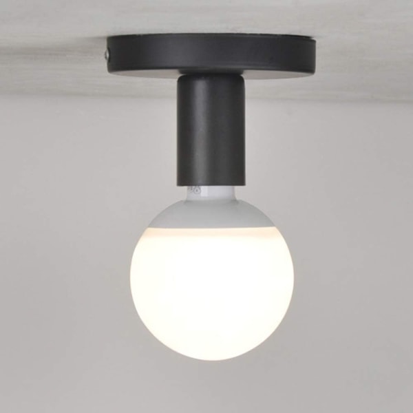 Tillbehör för upphängning och ljuskrona Modern Taklampa, Svart metall taklampa, modern belysning Taklampa utan glödlampa, ladacee