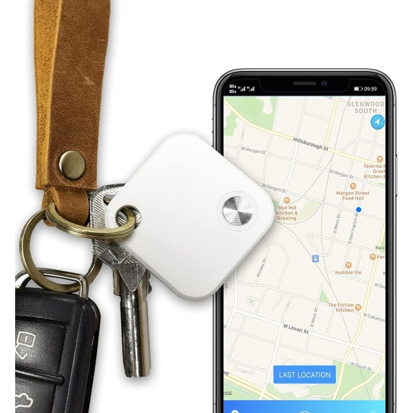 Bluetooth Key Finder Tracker Anti-Lost Sound Tracker Key Finder Object Locator för nycklar Hundar Katter APP Kompatibel med Android och iOS (1 st)
