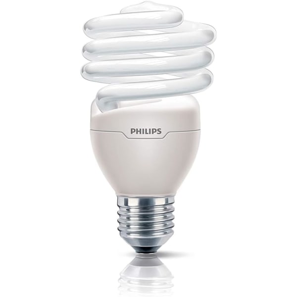 Spiral FluoCompact Bulb E27 Base 23 Watt Förbrukad glödlampa Ekvivalens: 110W [Energiklass A]