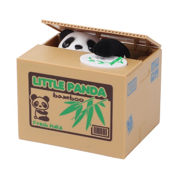 Elektronisk Panda Spargris För Barn Och Vuxna - Sparbössa Med Panda Paw För Mynt - Rolig Spargris För Småpengar - Liten Electric S Sunmostar