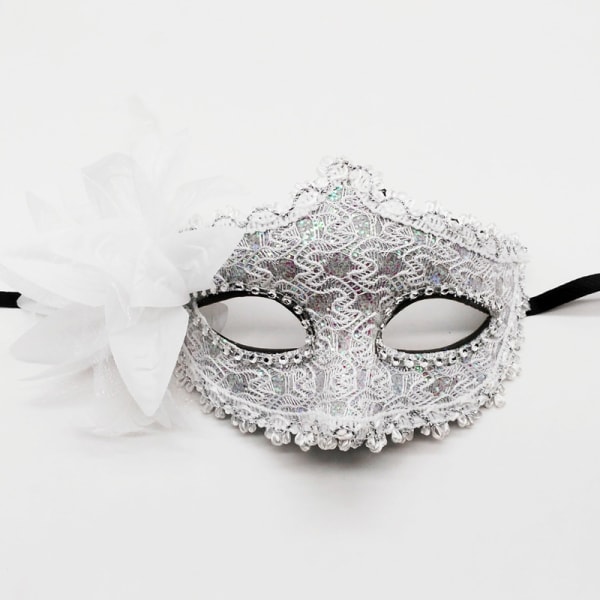 3-pack maskeradmasker venetianska masker halloween halvansiktsmasker blommiga kvinnor kostymmasker för karnevalsbal Maskerad festtillbehör Sunmostar