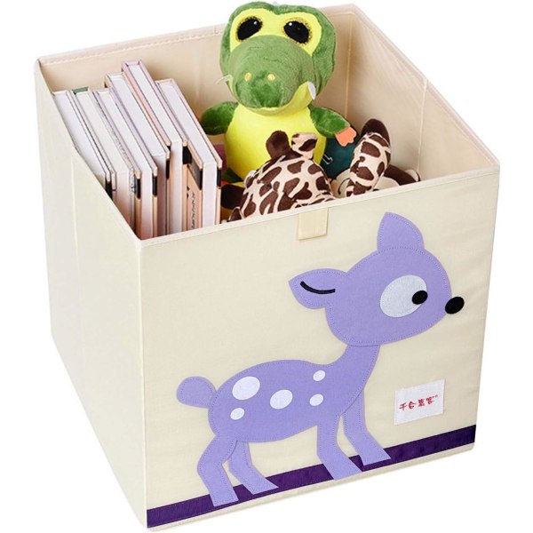 Trunk / Box / Organizer Vikbar tyg Leksakslåda Stor förvaringskapacitet - Den idealiska djurförvaringslådan för barn (34 x 3 Sunmostar