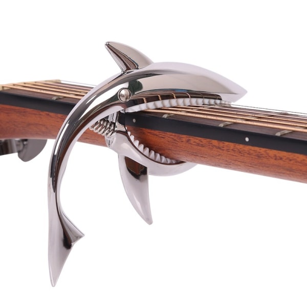 Capodastre de guitare Fontainebleau en alliage de zinc Capodastre Shark pour guitare acoustique et électrique avec une bonne sensation de ma Sunmostar