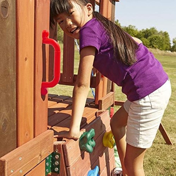 1 para lekplats för barn med halkfritt handtag och monteringssats för trappor, trappor, gunga, sporttillbehör
