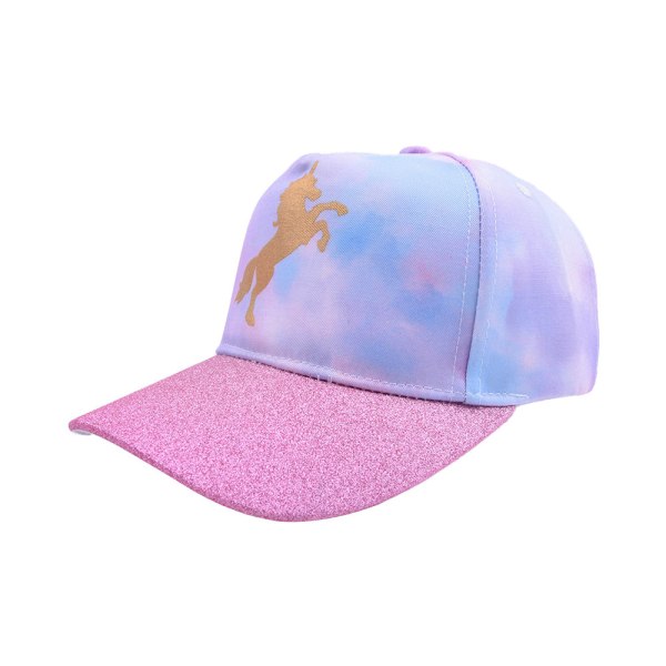 Baseballhatt för flickor Tie-Dye Unicorn hattar för flickor Justerbar cap för barn