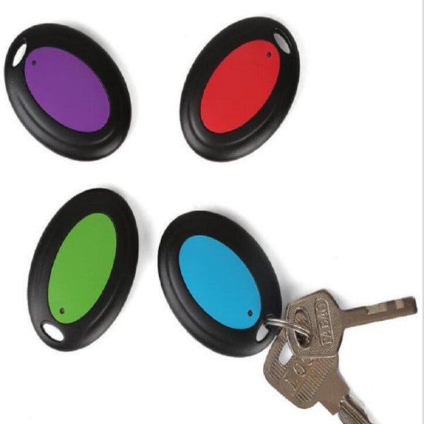 RF trådlös nyckelsökare 1 sändare med 4 mottagare, objektspårare med 39,9 m arbetsräckvidd och LED-ficklampafunktion, RF-nyckelsökare, Pe Sunmostar