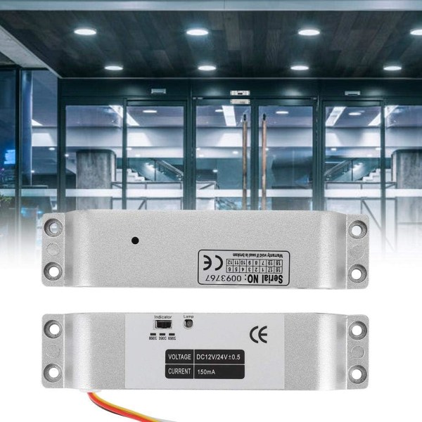 1000KG elektriskt magnetiskt lås DC12V induktionsdörrentré Accesskontroll Elektriskt falldörrlås för tidsfördröjning säkerhetssystem——VEBTles Sunmostar
