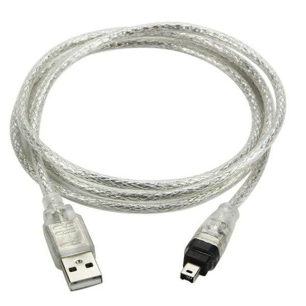 USB 2.0 hane till IEEE 1394 mini 4-stift hane iLink Firewire DV-adaptersladd