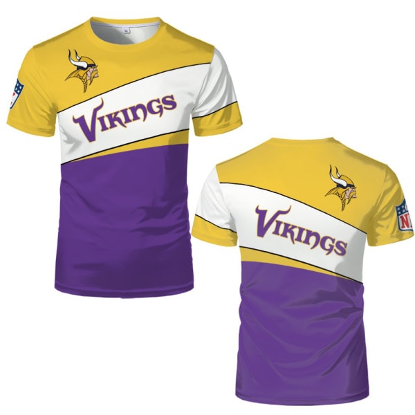 Rugby kortärmad, herr Rugby tröja kort ärm, T-shirt sportträningströja, gul och lila, L, 1 STK