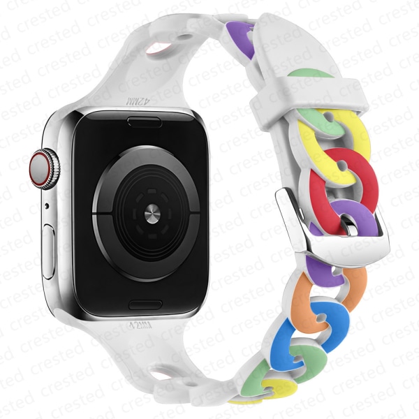 Kompatibel med Apple Watch S7 apple watch 6 38/40/41mm armband silikonram, färg Betterlifefg