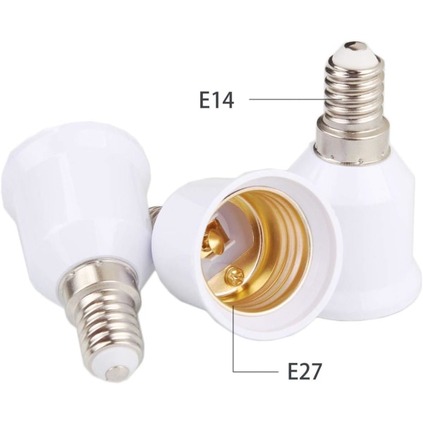 15 delar E14 till E27 Sockeladapter Sockelomvandlare Adapter Lampsockel Glödlampssockeladapter för LED-lampor och glödlampor——VEBTl Sunmostar