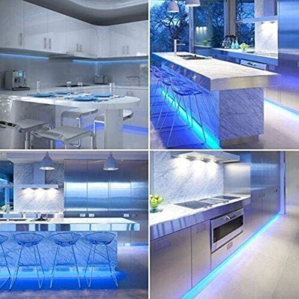 100 cm LED-ljusstång med power och strömbrytare Batteridriven vit, blå, Yeurié Sunmostar