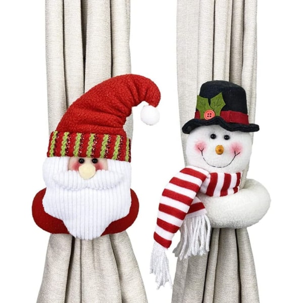 Set med 2 dekorationer för upphängning av gardiner, Till jul, Flerfärgad  5e3c | Fyndiq