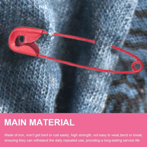 Små säkerhetsnålar för kläder, 130 st säkerhetsnålar med förvaringslåda - flerfärgad