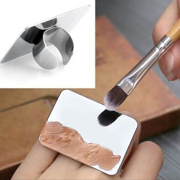 Betterlifefg-2st Nail Makeup Mini Ring Palett