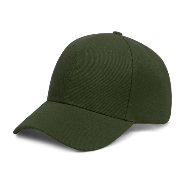 Cap Enfärgad hatt för kvinnor Broderad Vuxen Peaked Cap Casual Enkel Enfärgad hatt, armégrön Betterlifefg