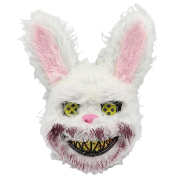 läskiga halloweenmasker blodiga kaninmasker läskiga skräckmasker lurviga kaninmasker för vuxna barn roliga masker halloween karnevalsfest kostym Sunmostar