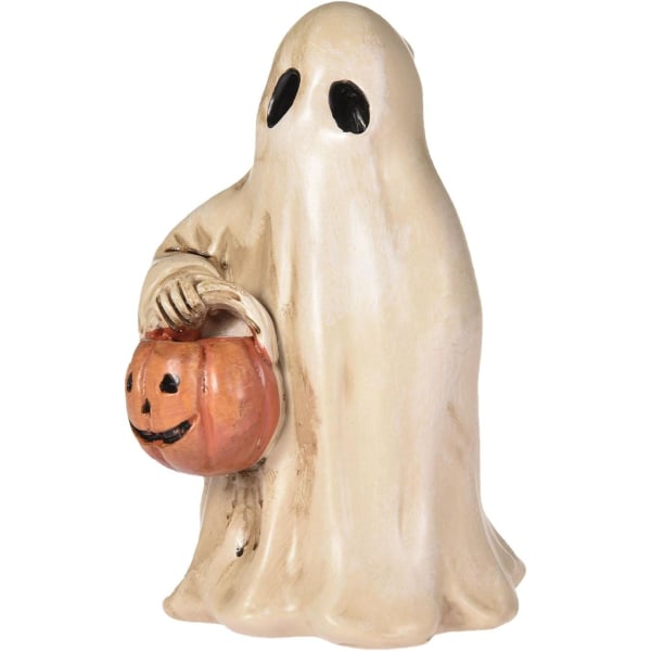 Halloween Trädgårdsstaty, Halloween Scary Ghost Pumpkin Statue, Skräckdvärgprydnader, Naturharts Halloween Trädgårdsprydnader för din lag Sunmostar