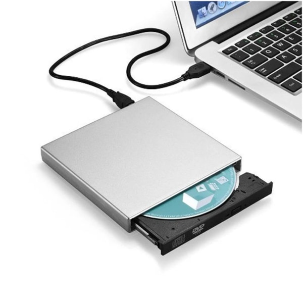 Universal extern CD DVD Optisk enhet Bärbar USB 2.0 Extern DVD Optisk Drive Player Reader för bärbar dator