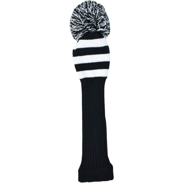 Stripes Knitted Golf Club Head Covers 3 Delar Set 1 3 5 Driver and Fairway HeadCovers Passar 460cc Drivers