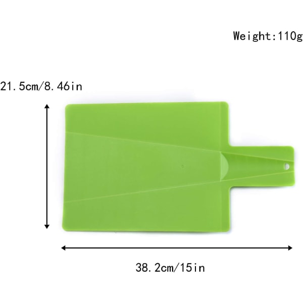 Vikbar skärbräda Livsmedelsklassad polypropen Vikbara skärbrädor Lämplig för kök Picknick Skär grönsaker Frukt och kött 2 stycken