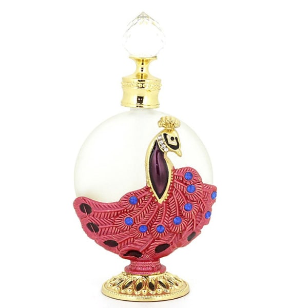 30ml Mellanöstern parfymflaska Peacock Arab Dubai parfymflaska tom flaska, röd Betterlifefg