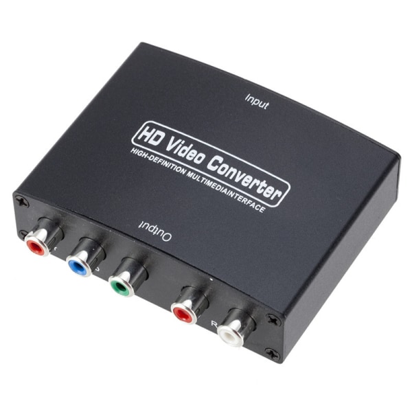 Hd 1080p Hdmi-kompatibel till 5 Rca Rgb-komponent Ypbpr Video R/l Audio Converter Adapter Betterlifefg