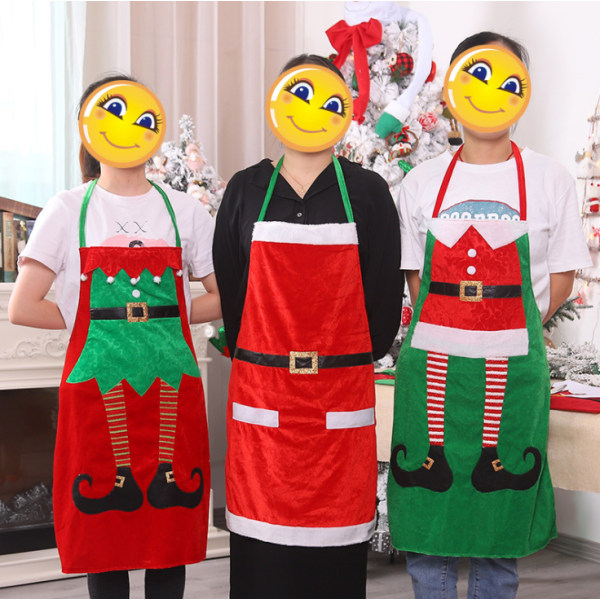 Juldekorationer Dagliga leveranser av julkläder Förkläden Jul Köksartiklar Röd Familjefesttillbehör ( Sunmostar