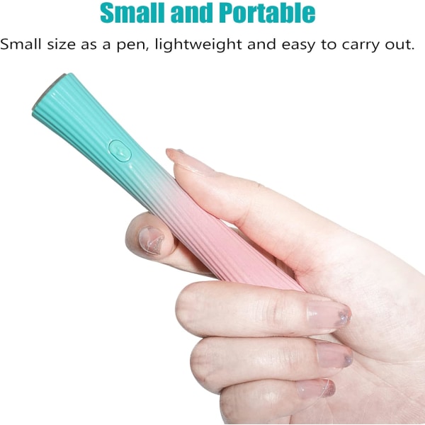 UV-ljus för naglar, bärbar mini-UV-lampa för gelnaglar, 3W handhållen UV-nagellampa för gelnaglar, LED-nagellampa Nageltorkargel för nagel Sunmostar