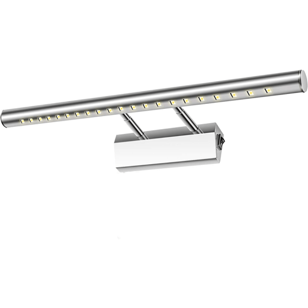 Badrumslampa LED Spegel 5W Vägglampa Bordslampa Vattentät IP44 Justerbar 180° med strömbrytare i rostfritt stål Belysning Dekoration Toalett Fu Sunmostar