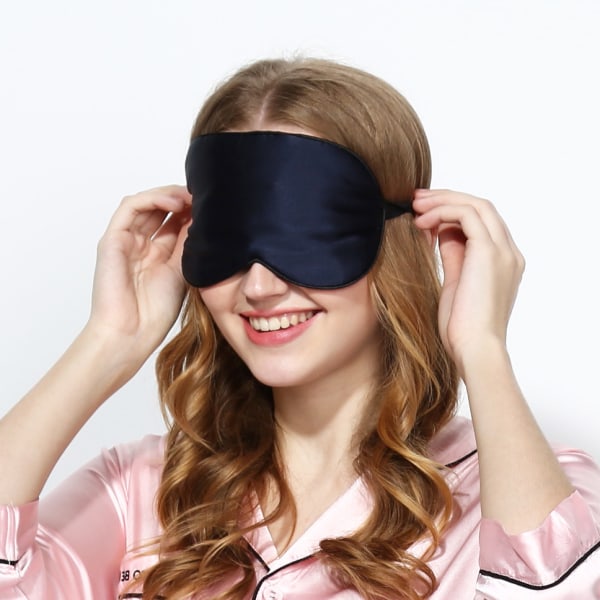 Sömnmask, Nattmask, Ultra-Soft Blackout Resemask Ergonomisk ögonmask för att sova med öronproppar och Sunmostar