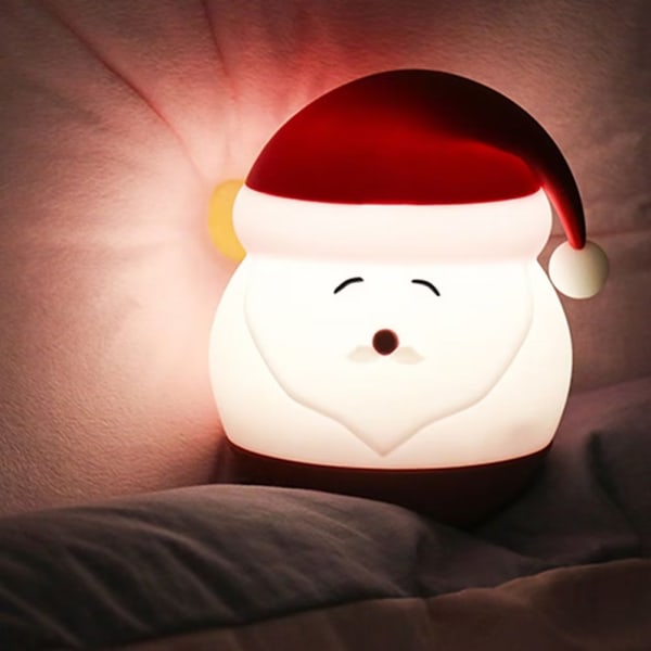 Tomtenattlampa för barn, söta nattlampa för barn för julfödelsedagspresenter, julnattslampa för Baby Sunmostar