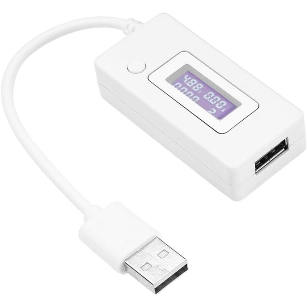 USB spännings- och strömkapacitansdetektor 4V-30V 0-3A Ström USB spänning Simultan Display Tester Digital LCD-skärm Strömspänning Sunmostar