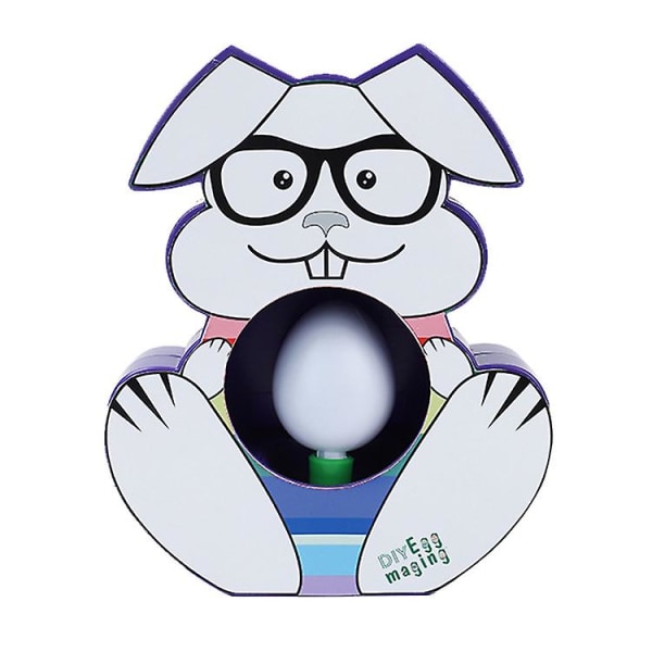 Påskäggmålare Kaninformat ägg Magic DIY Interactive Toy (äggformad regnbågespenna)