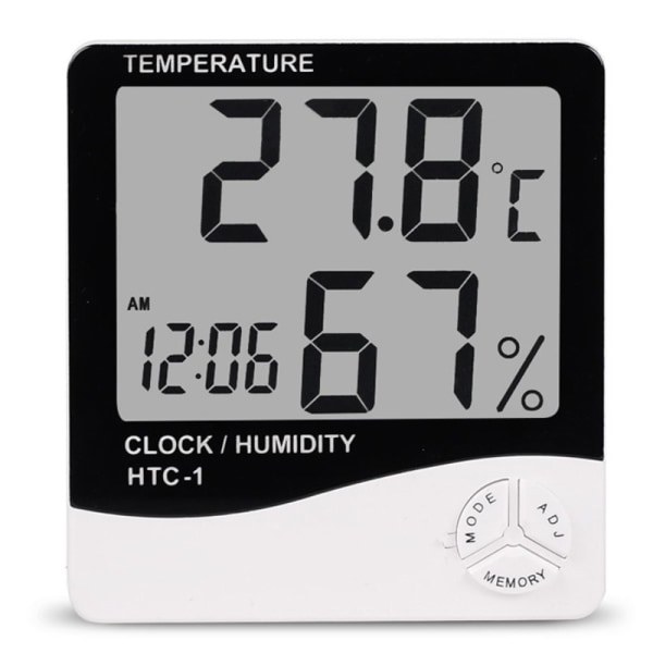 Digital termometer Hygrometer Inomhus väderstation för hem Mini rum termometer temperatur fuktighetsmätare Sunmostar