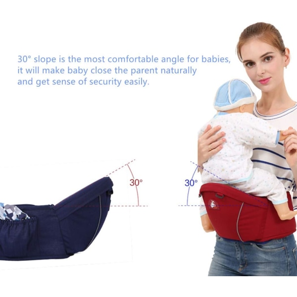 Ergonomisk höftsits baby , midjepallsits för att bära baby , lätt vikt och arbetssparande-khaki