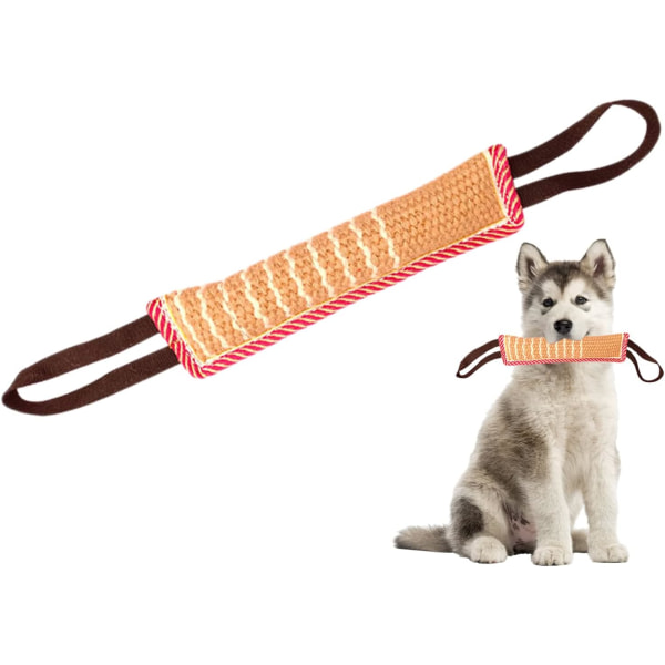 Hundträning, Pudding Dog Reward, Dog Drag Toy, för hundträning, dragkamp och skjutspel med en hund, 30 cm, med två ringar