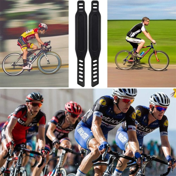 2st motionscykel pedalbälten, kraftig justerbar längd Universal pedalbälte passar de flesta cykelpedaler motionscykel Cykling