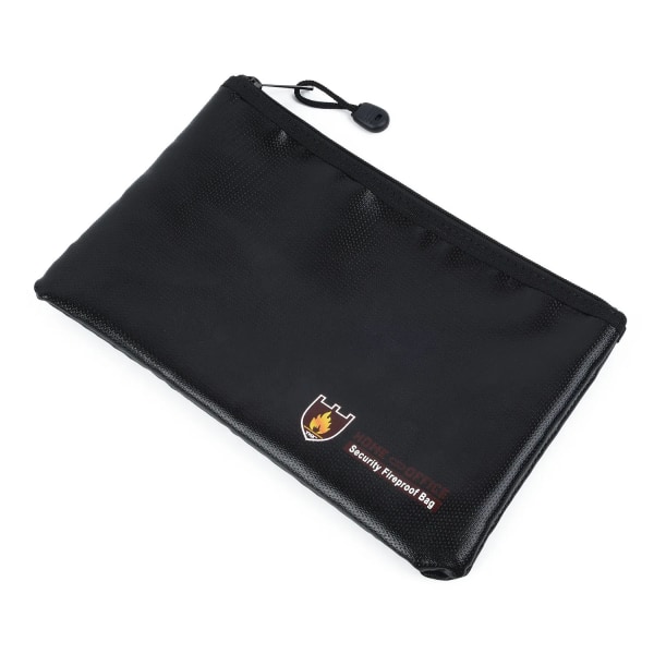 Vattentät dokumentväska Brandsäker skyddsväska Brandsäker pengafiler Säkerhetsförvaring iPad Smycken Casual , 34*25cm