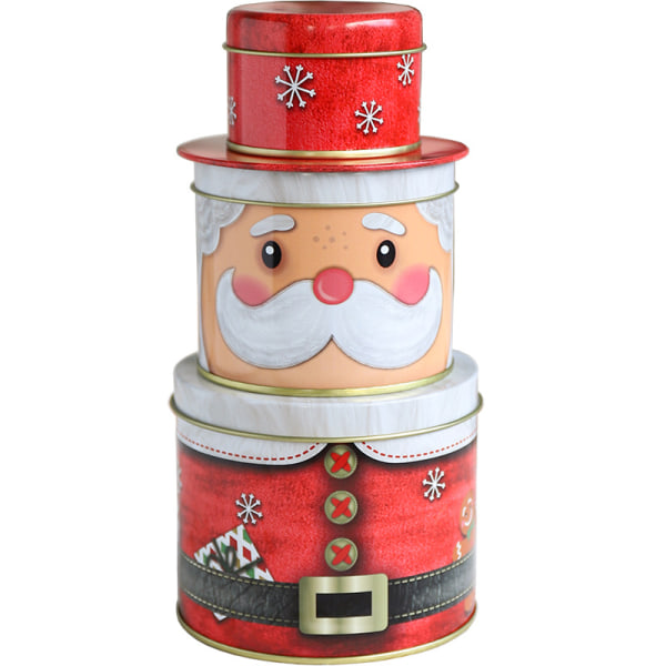Julteförvaringslåda Smyckeskrin Kaffeförvaringsbehållare Santa Cookie Boxes- Lefou Sunmostar