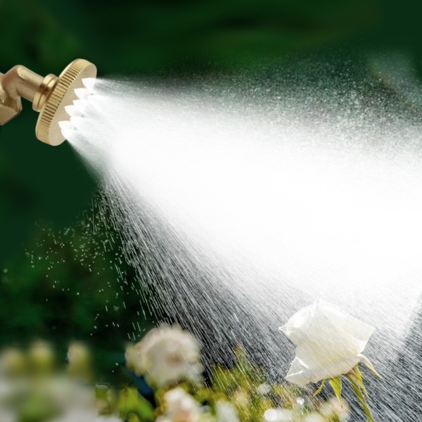 Dimmunstycke invändig gänga 14 mm 8 hål Dimning Spraymunstycke Trädgårdsbevattning Mässing Spruthuvud EC Sunmostar