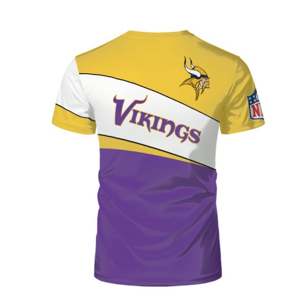Rugby kortärmad, herr Rugby tröja kort ärm, T-shirt sportträningströja, gul och lila, XL, 1 st.