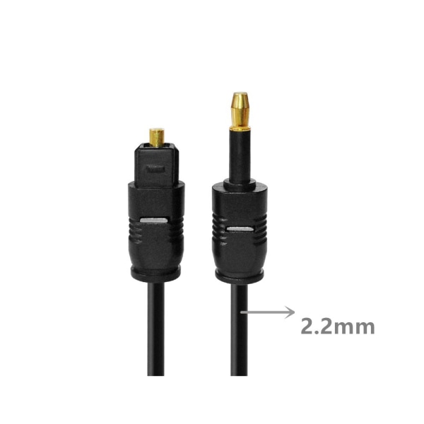 Digital Sound Toslink till Mini Toslink-kabel 3,5 mm SPDIF optisk kabel 3,5 till optisk ljudkabeladapter för Macbook 5m Betterlifefg