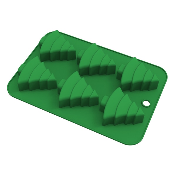 Form för muffins, brownie, cupcake eller isbitar - Mönster: Julgran - Färg: grön Sunmostar