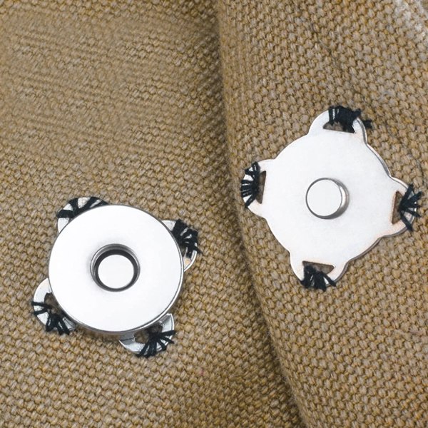 20st Magnetlås Metallknapplås Magnetsnäppar Magnetiska knappar för sömnad Magnetiserade kreativa kläder Läderrock Jacka 14mm,